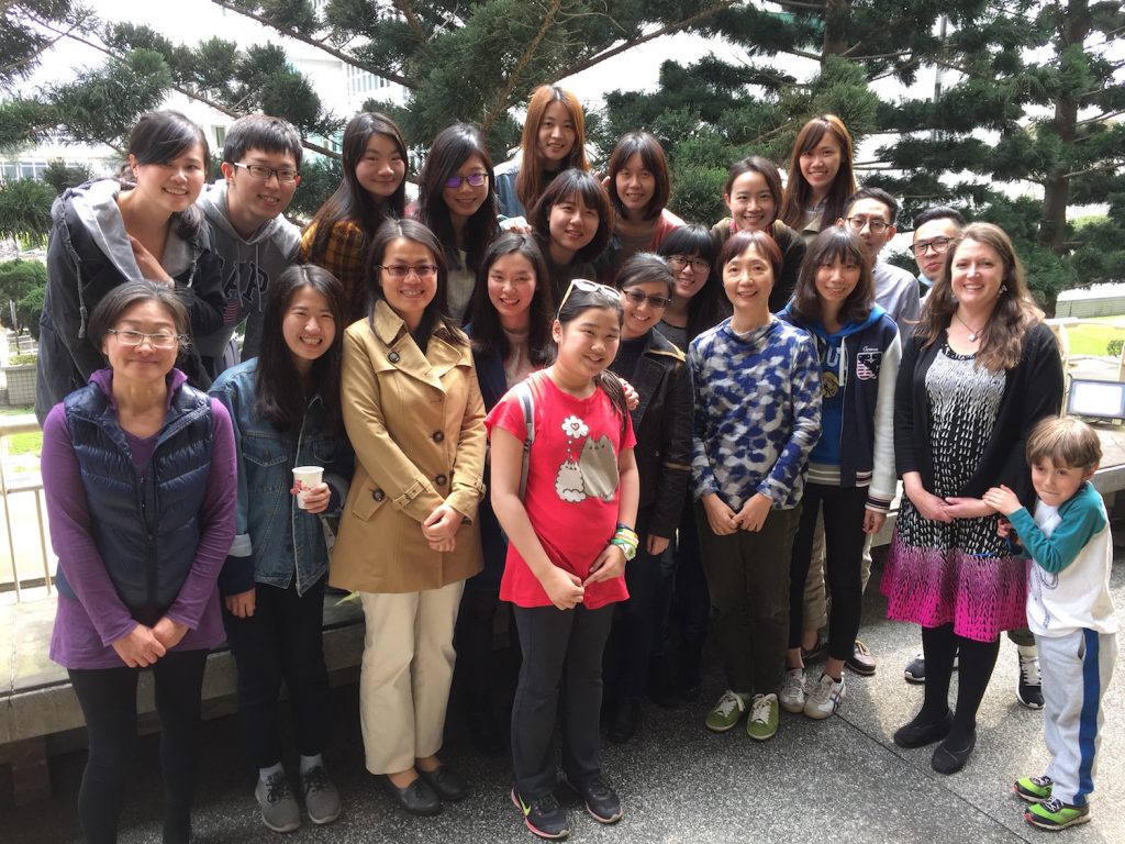 Dr. Shirey with students and faculty at National Central University in Taipei, Taiwan