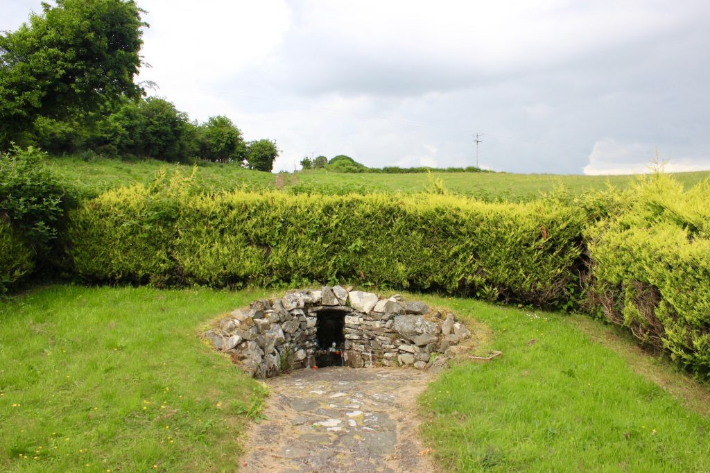 Tucked into a hillside down the road from Raffony Graveyard is St. Brigid’s Well, Raffony, County Cavan. Photograph taken by author on June 10, 2016.