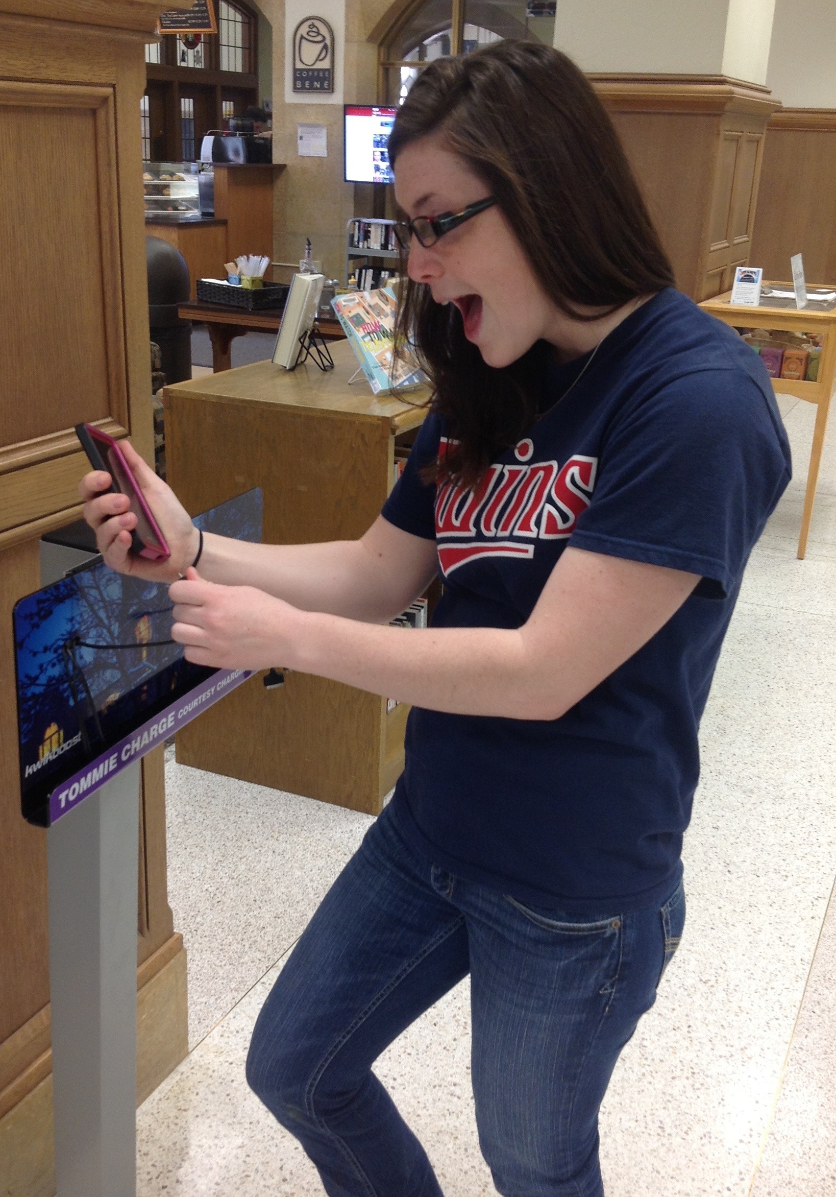 Cell Phone Charging Stations in the OSF Library! St. Thomas Libraries